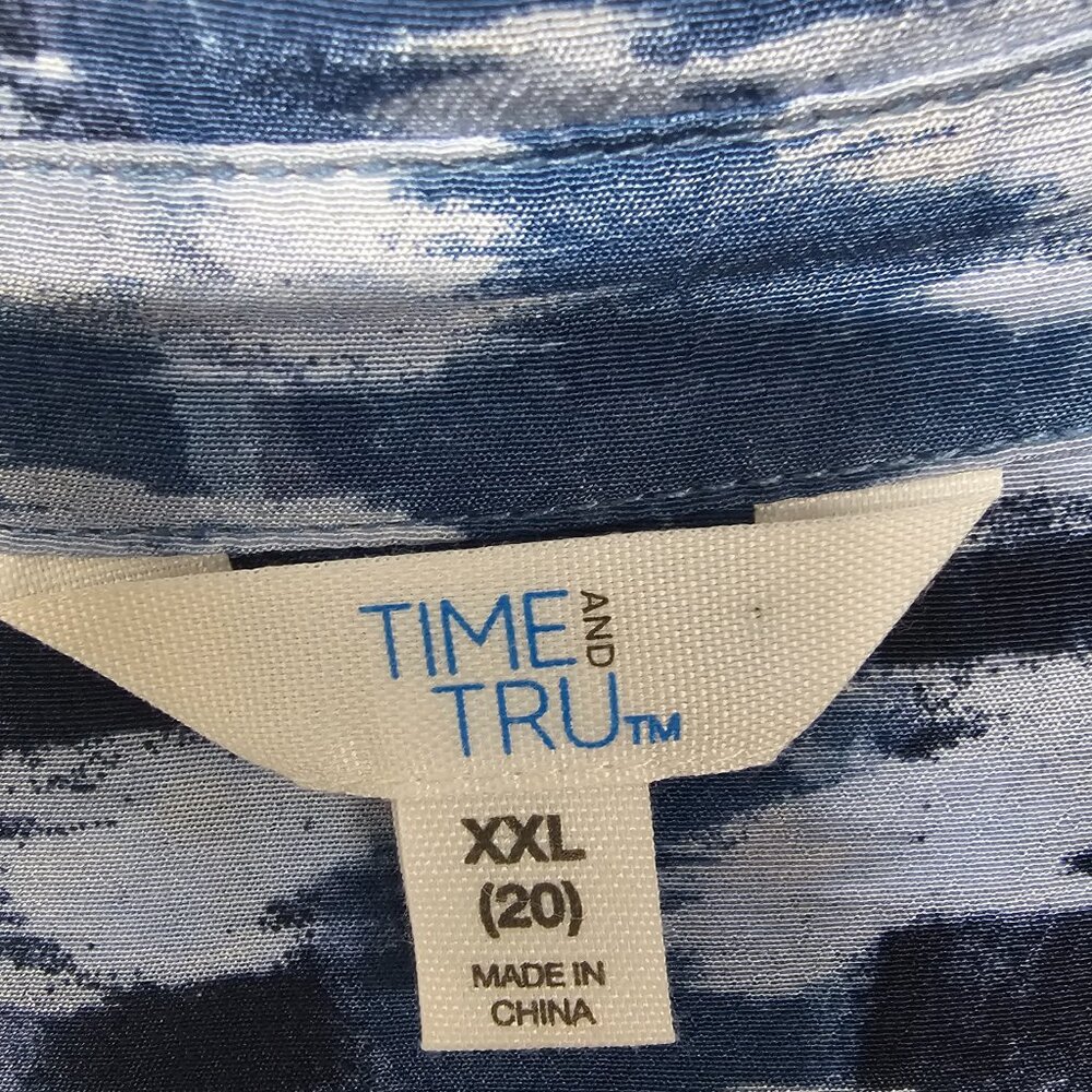 Time and Tru Shirt Dress Grunge Belted Maxi Casual Boho Indie 2XL - Picture 8 of 12